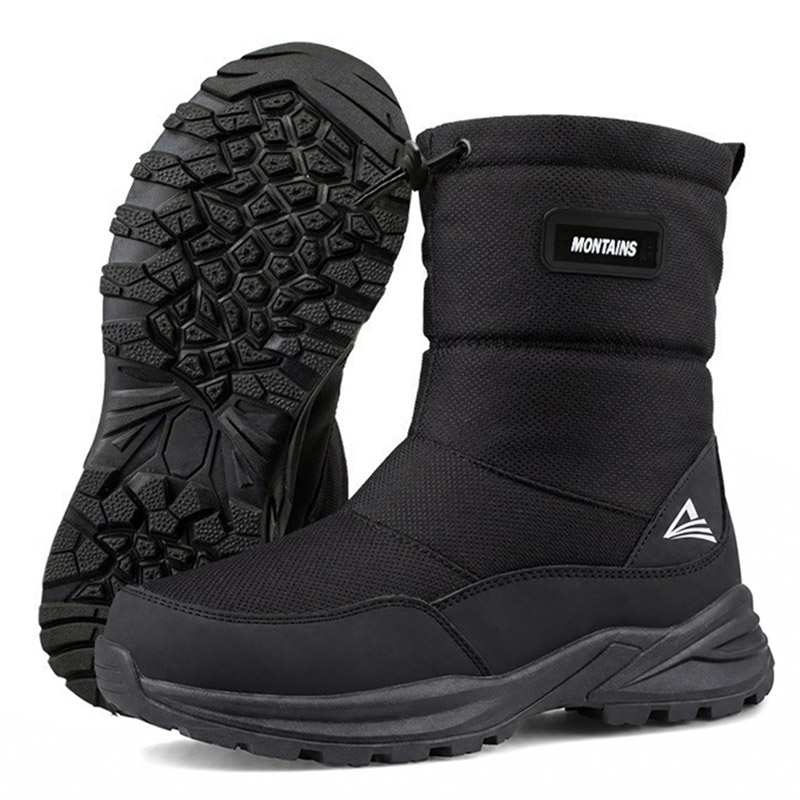 Men'S Shoes Water Resistant - Męskie zimowe buty do śniegu, ocieplane