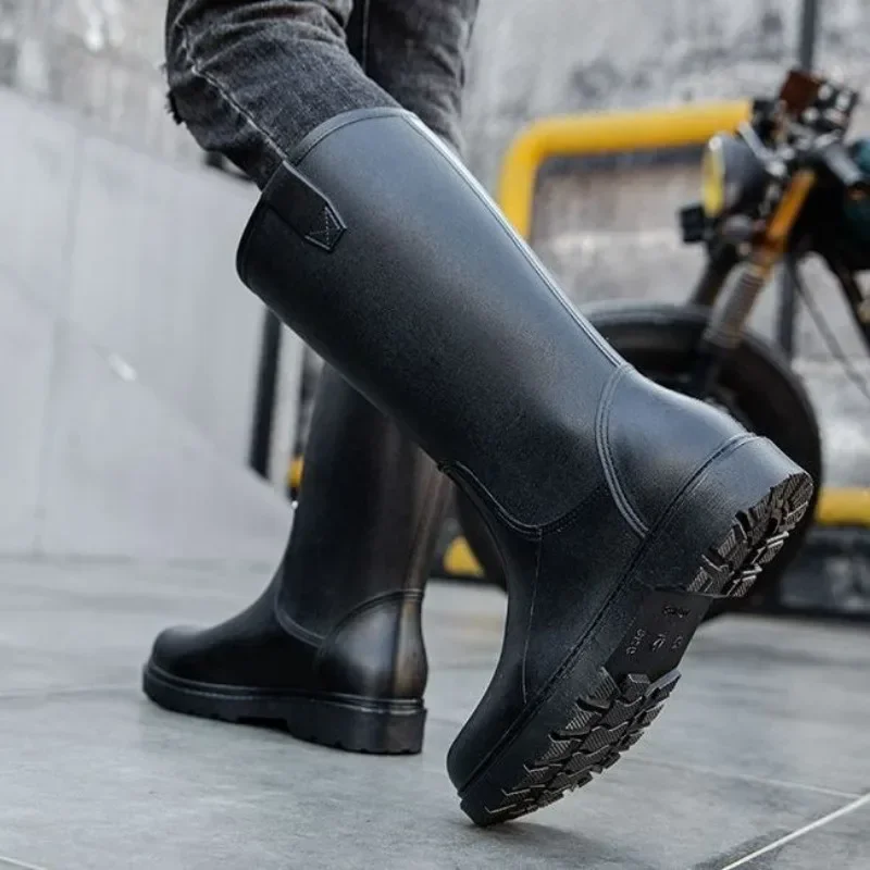 Rain Boots for Men Gum Fishing – Men'S Shoes Water Resistant recenzja i cena